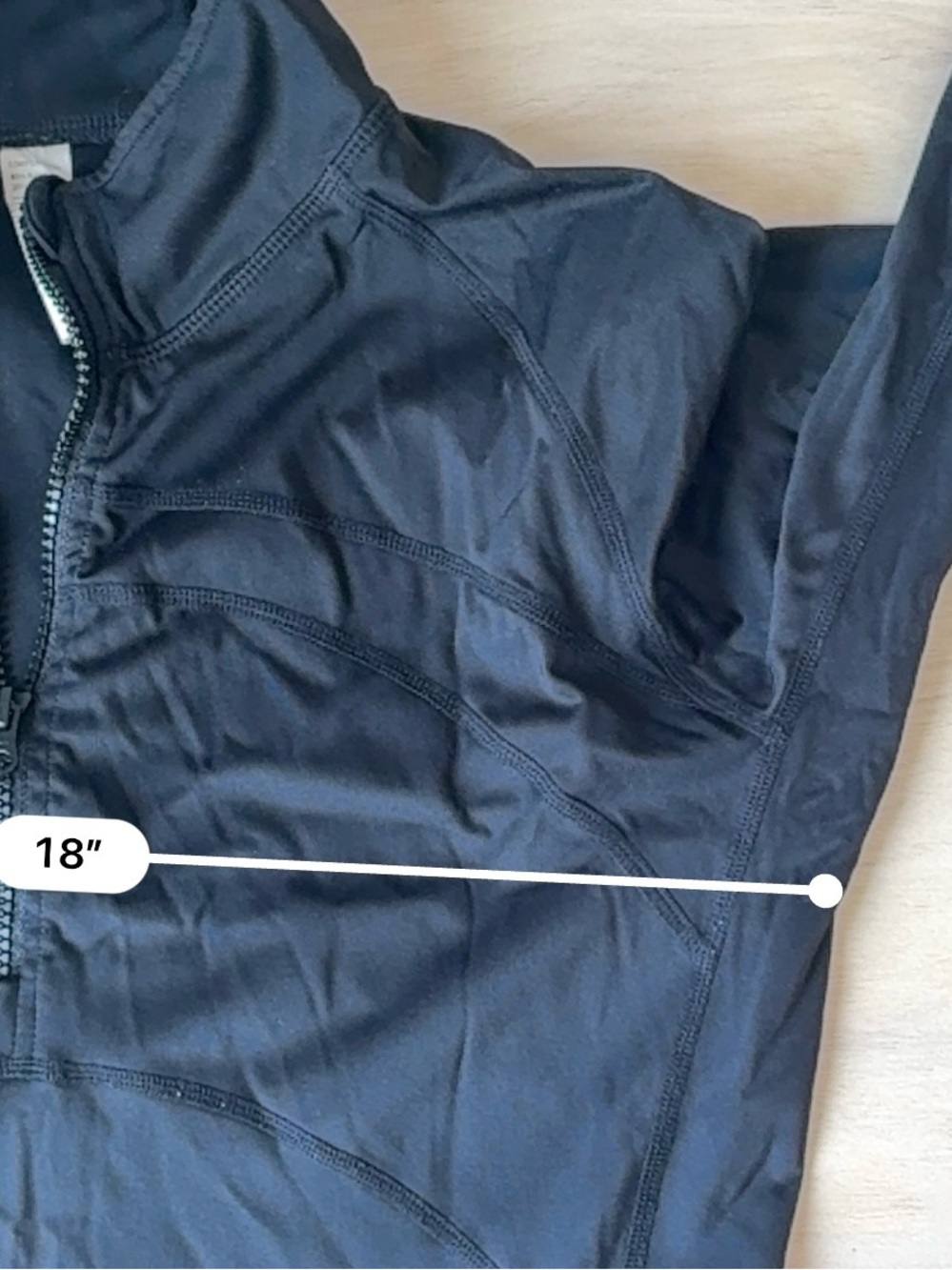 Women's Black Track Jacket Size L
Short Nylon Stretch Full Zip Long Sleeve - Picture 4 of 5